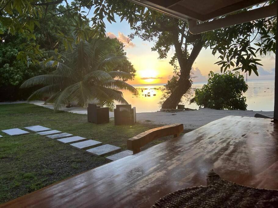 Bungalow Tiarii, Avec Acces Direct A Une Plage Privee Tevaitoa Extérieur photo