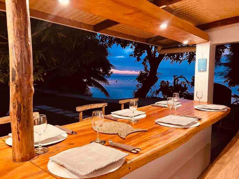 Bungalow Tiarii, Avec Acces Direct A Une Plage Privee Tevaitoa Extérieur photo